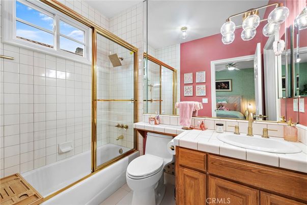 Bathroom, Bedroom, Glass Shower, Interior, Tile Countertops
