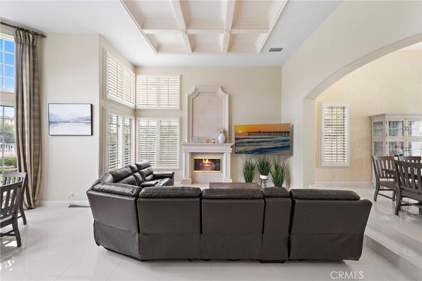Dining room, Fireplace, Interior, Living room