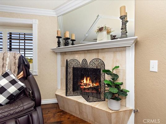 Fireplace, Interior, Wood Texture Flooring