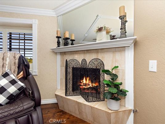 Fireplace, Interior, Wood Texture Flooring