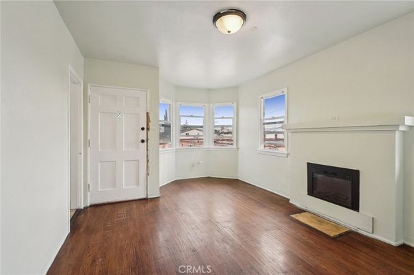 Empty room, Fireplace, Interior, Wood Texture Flooring