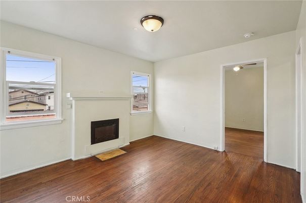 Empty room, Fireplace, Interior, Wood Texture Flooring