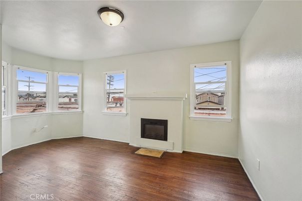 Empty room, Fireplace, Interior, Wood Texture Flooring