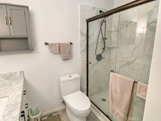 Bathroom, Glass Shower, Interior, Marble Walls