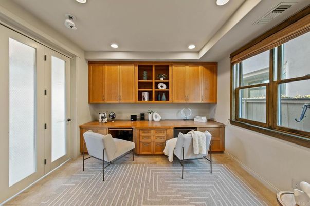 Home Office, Interior, Recessed Lighting