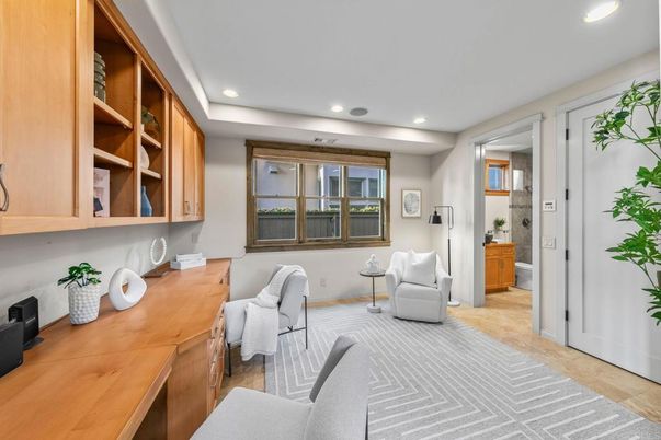 Home Office, Interior, Recessed Lighting