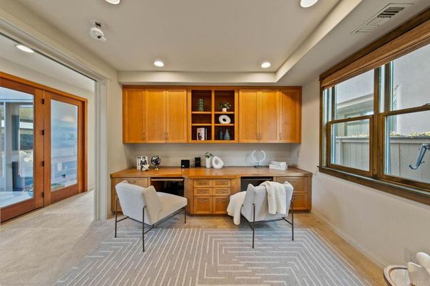 Home Office, Interior, Recessed Lighting