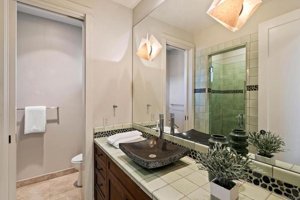 Bathroom, Glass Shower, Interior, Tile Countertops