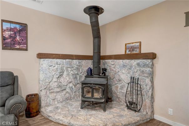 Fireplace, Interior, Wood Texture Flooring