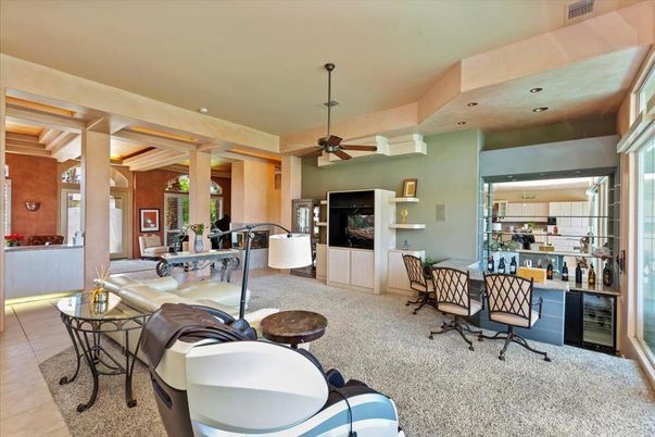 Fireplace, Interior, Living room, Recessed Lighting