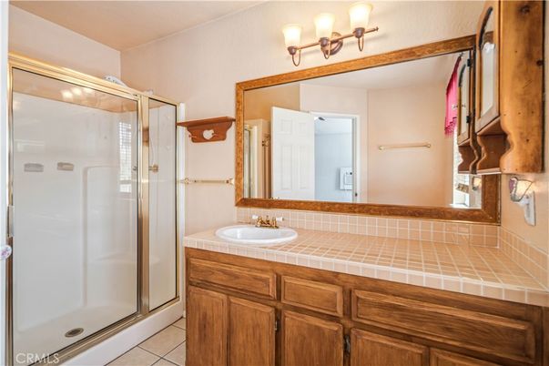 Bathroom, Glass Shower, Interior, Tile Countertops