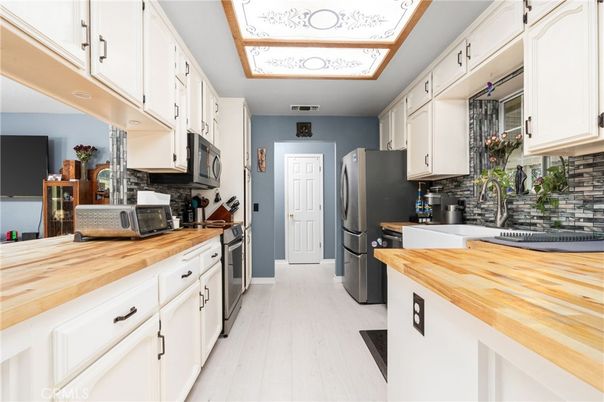 Interior, Kitchen, Wood Texture Flooring