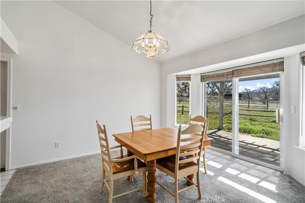 Dining room, Fireplace, Interior, Pendant Lights