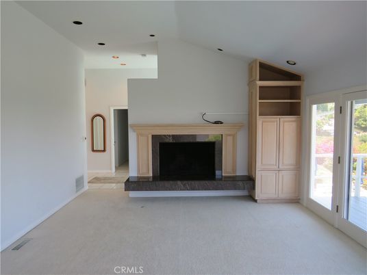 Empty room, Fireplace, Interior, Recessed Lighting