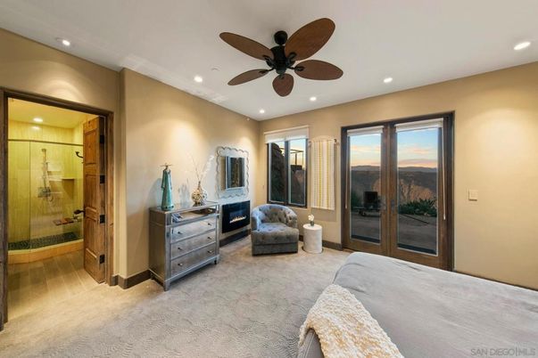 Bathroom, Bedroom, Glass Shower, Interior, Recessed Lighting, Wood Texture Flooring