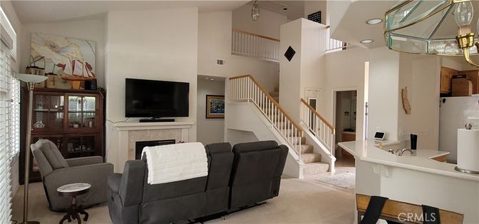 Fireplace, Interior, Living room, Recessed Lighting