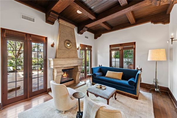 Fireplace, Interior, Living room, Wooden Beams, Wooden Ceilings, Wood Texture Flooring