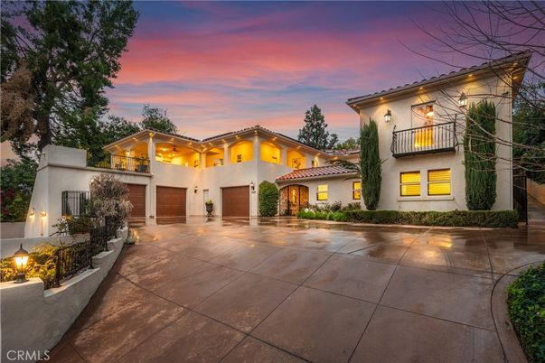 Attached, Backyard, Exterior, Facade, Mediterranean