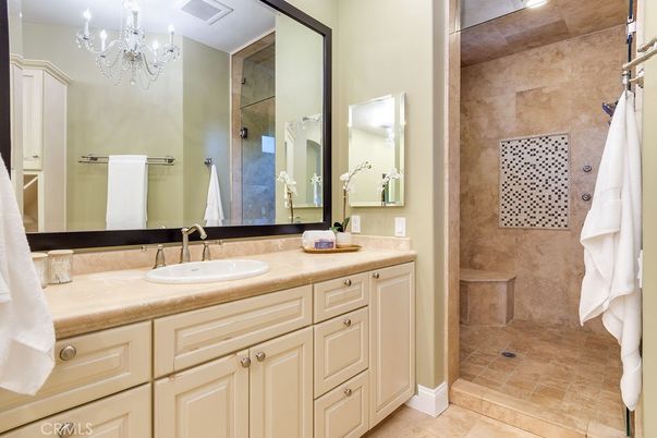 Bathroom, Chandelier, Dual Sink Vanities, Interior
