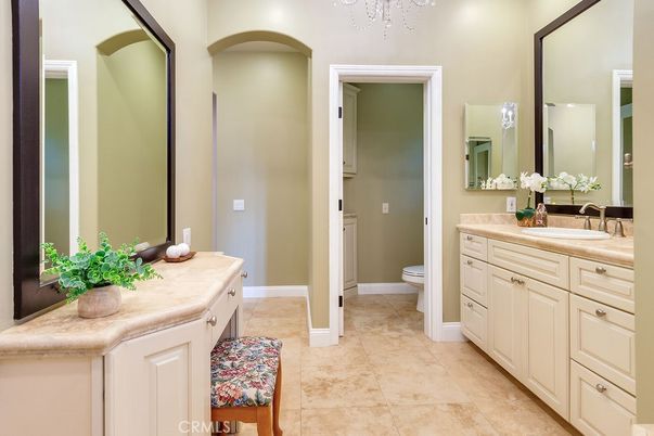 Bathroom, Chandelier, Interior
