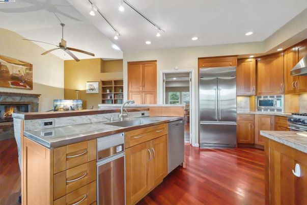 Interior, Kitchen, Recessed Lighting, Stainless Steel Appliances