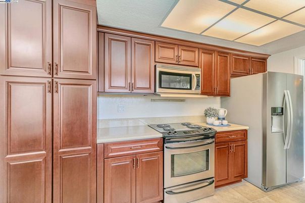 Interior, Kitchen, Wood Texture Flooring