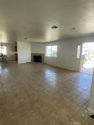 Empty room, Fireplace, Interior