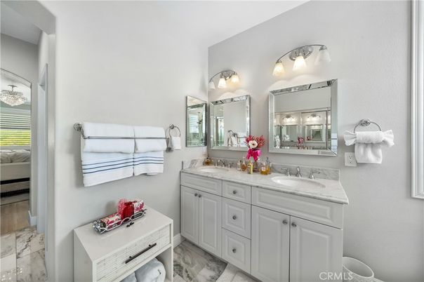 Bathroom, Dual Sink Vanities, Interior, Marble