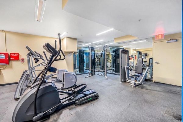 Fitness Equipment, Gym, Interior, Recessed Lighting