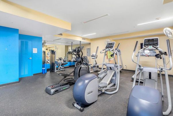 Fitness Equipment, Gym, Interior, Recessed Lighting