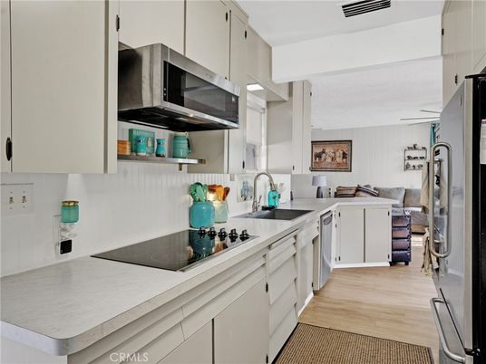 Interior, Kitchen, Wood Texture Flooring