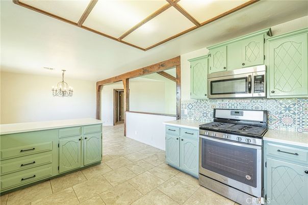 Interior, Kitchen, Stainless Steel Appliances, Tile Countertops