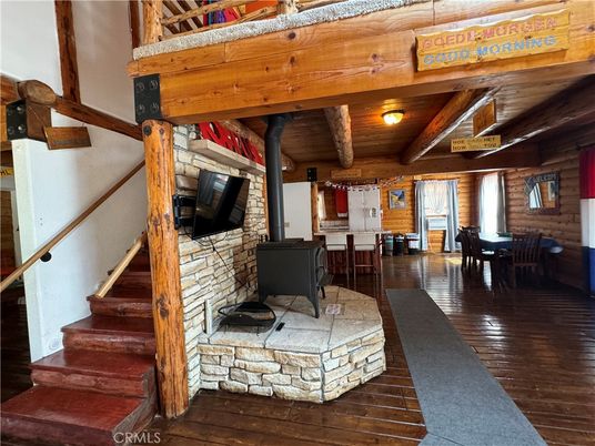 Dining room, Fireplace, Interior, Wooden Beams, Wooden Ceilings, Wood Texture Flooring, Wooden Walls