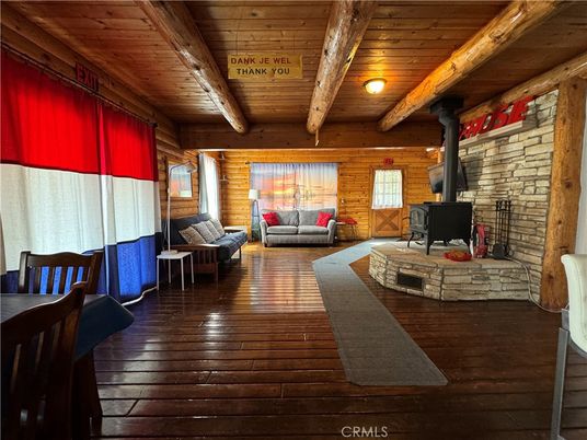 Fireplace, Interior, Living room, Stone Walls, Wooden Beams, Wooden Ceilings, Wood Texture Flooring, Wooden Walls