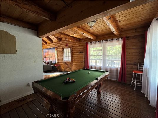 Billiard Table, Game Room, Interior, Wooden Beams, Wooden Ceilings, Wood Texture Flooring, Wooden Walls