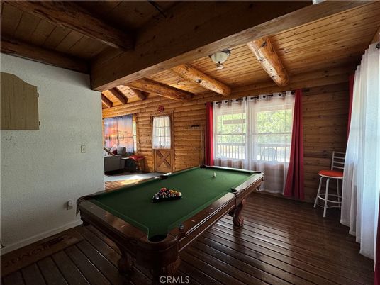 Billiard Table, Game Room, Interior, Wooden Beams, Wooden Ceilings, Wood Texture Flooring, Wooden Walls