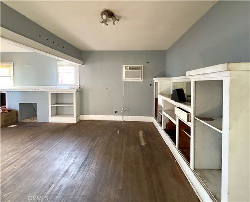 Empty room, Fireplace, Interior, Wood Texture Flooring