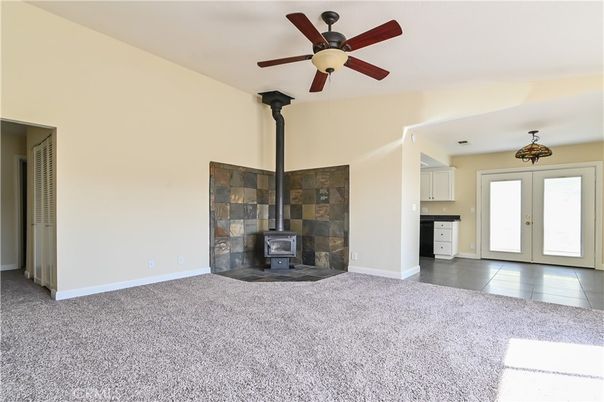 Empty room, Fireplace, Interior