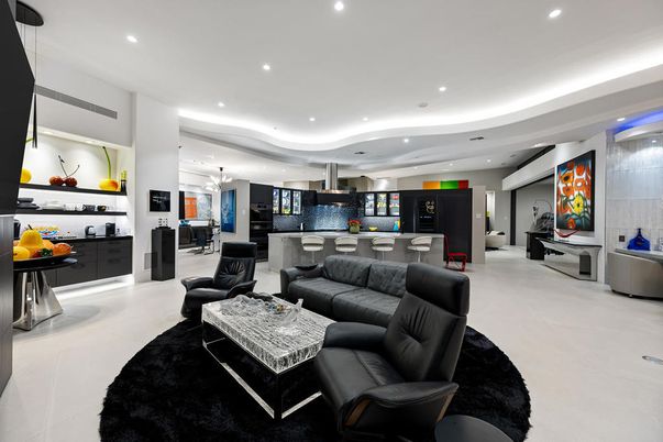 Interior, Kitchen, Living room, Pendant Lights, Recessed Lighting