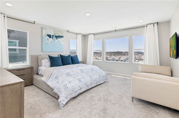 Bedroom, Interior, Recessed Lighting