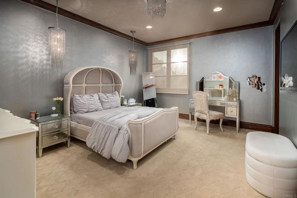 Bedroom, Interior, Pendant Lights, Recessed Lighting