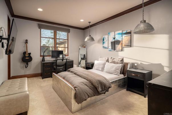 Bedroom, Home Office, Interior, Pendant Lights, Recessed Lighting