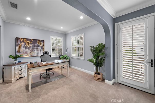 Home Office, Interior, Recessed Lighting