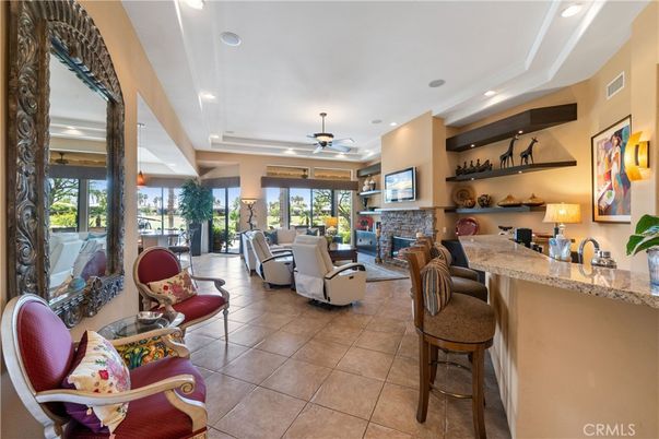 Fireplace, Interior, Living room, Recessed Lighting