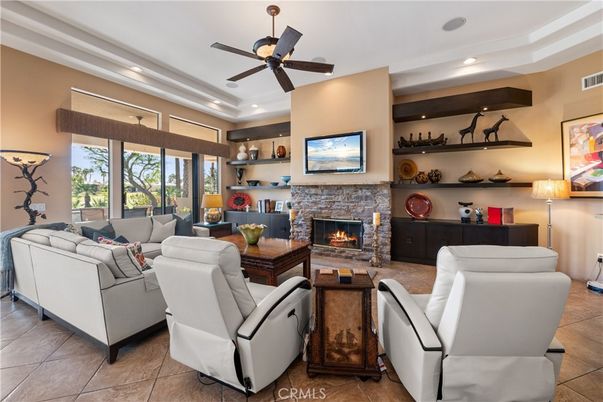 Fireplace, Interior, Living room, Recessed Lighting