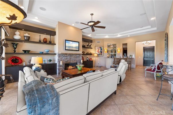 Fireplace, Interior, Living room, Recessed Lighting
