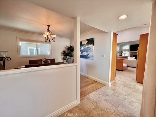 Chandelier, Dining room, Interior, Recessed Lighting, Wood Texture Flooring