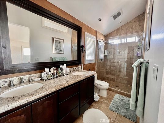 Bathroom, Dual Sink Vanities, Glass Shower, Interior