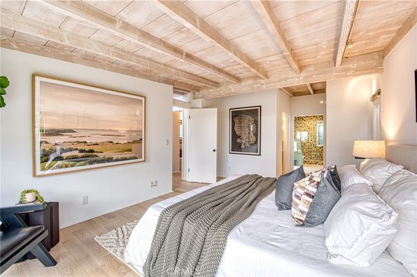 Bedroom, Interior, Wooden Beams, Wooden Ceilings, Wood Texture Flooring