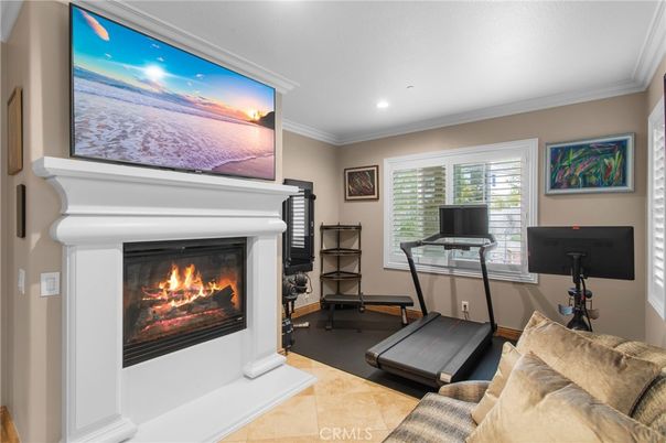 Fireplace, Interior, Living room, Recessed Lighting